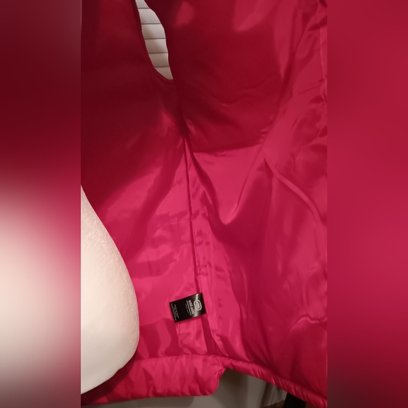 ECKO UNLTD Puffer Vest Mens Size XL Red/Black Hooded Full Zip Spell Out - Picture 11 of 16